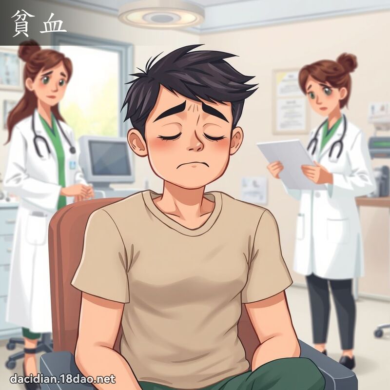 貧血 - 國語大辭典配圖