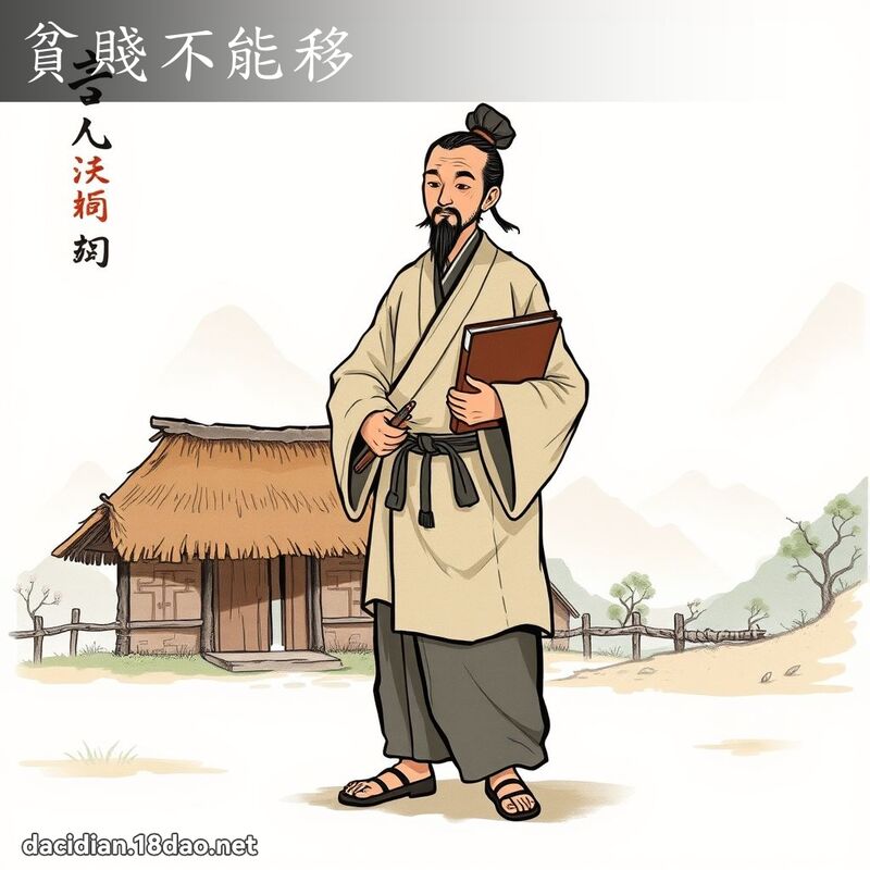 貧賤不能移 - 國語大辭典配圖