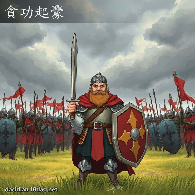 贪功起衅 - 国语大辞典配图