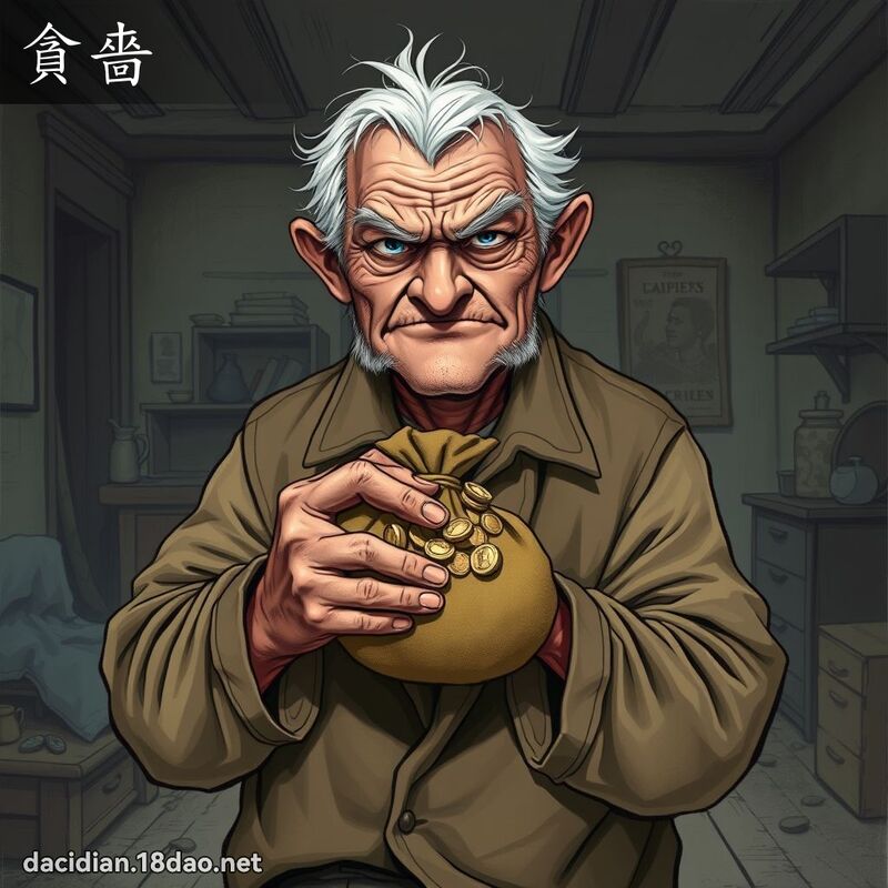 贪嗇 - 国语大辞典配图