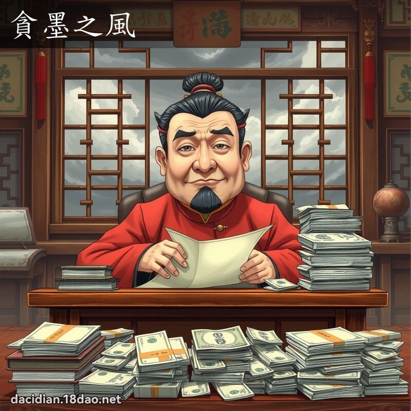 貪墨之風 - 國語大辭典配圖