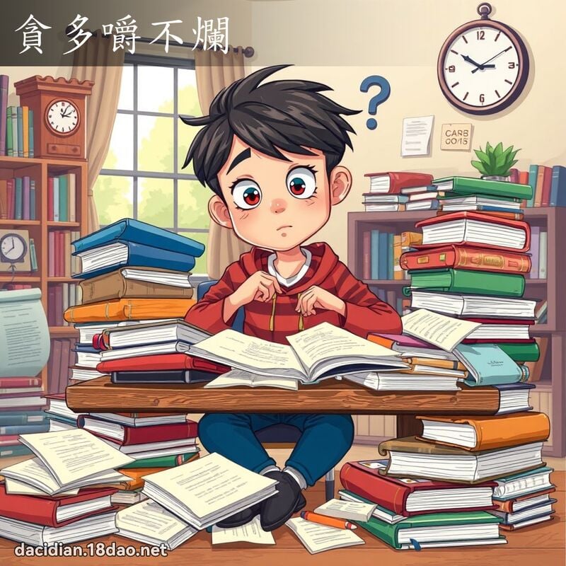 貪多嚼不爛 - 國語大辭典配圖