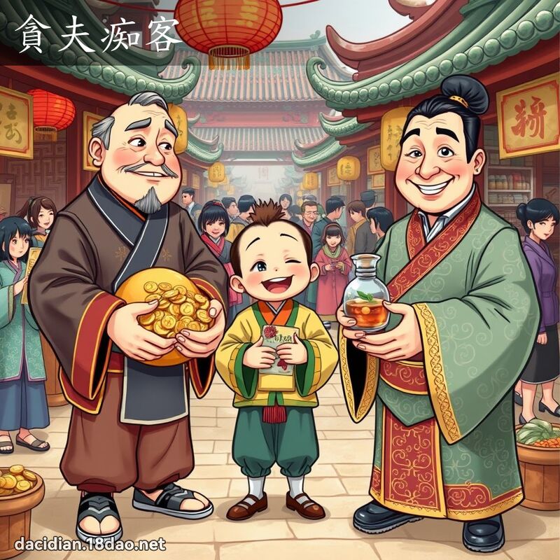 貪夫痴客 - 國語大辭典配圖