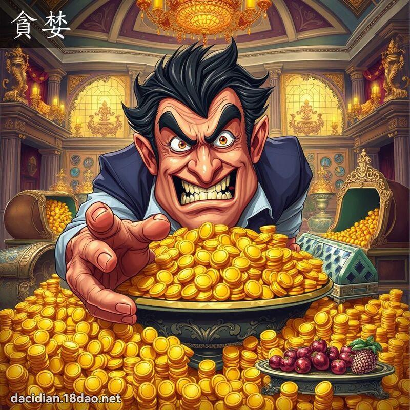 貪婪 - 國語大辭典配圖