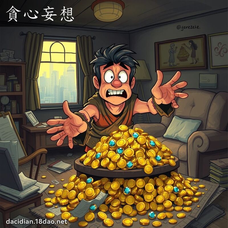 貪心妄想 - 國語大辭典配圖