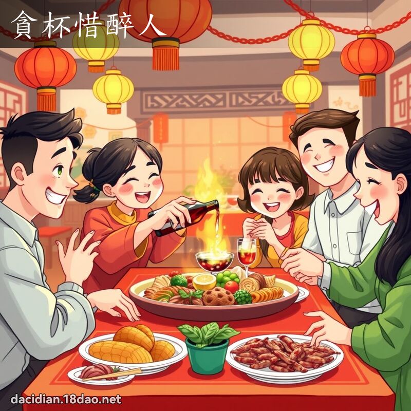 貪杯惜醉人 - 國語大辭典配圖