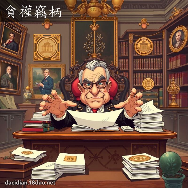 貪權竊柄 - 國語大辭典配圖