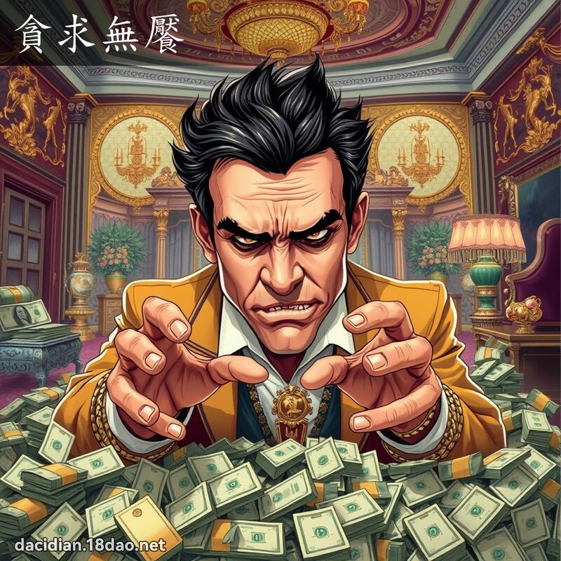 貪求無饜 - 國語大辭典配圖