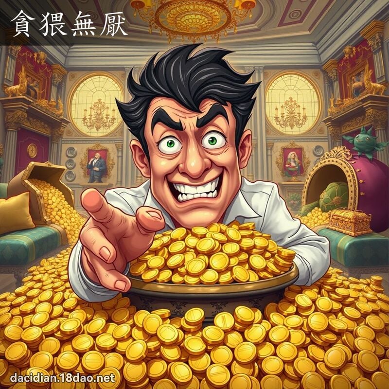 贪猥无厌 - 国语大辞典配图
