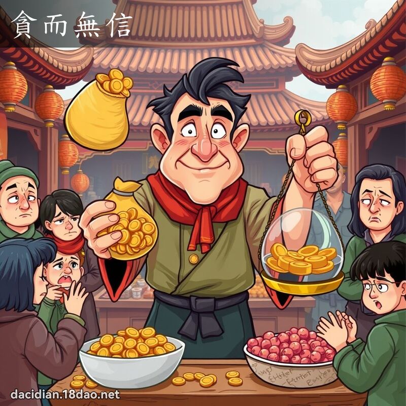貪而無信 - 國語大辭典配圖