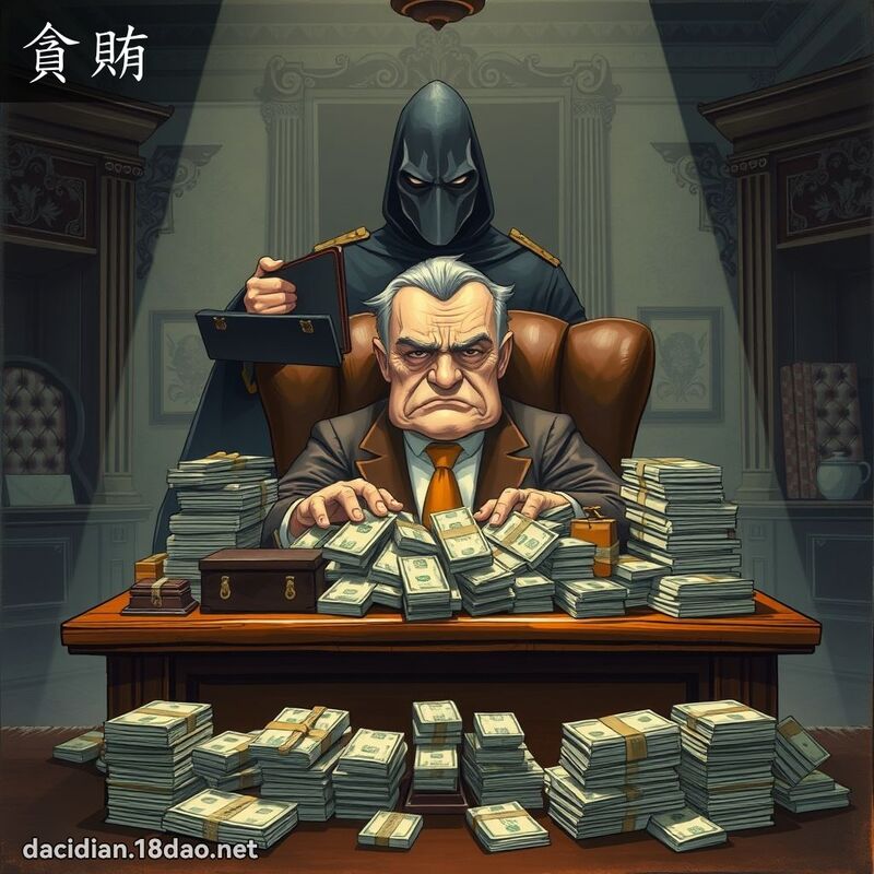 贪贿 - 国语大辞典配图