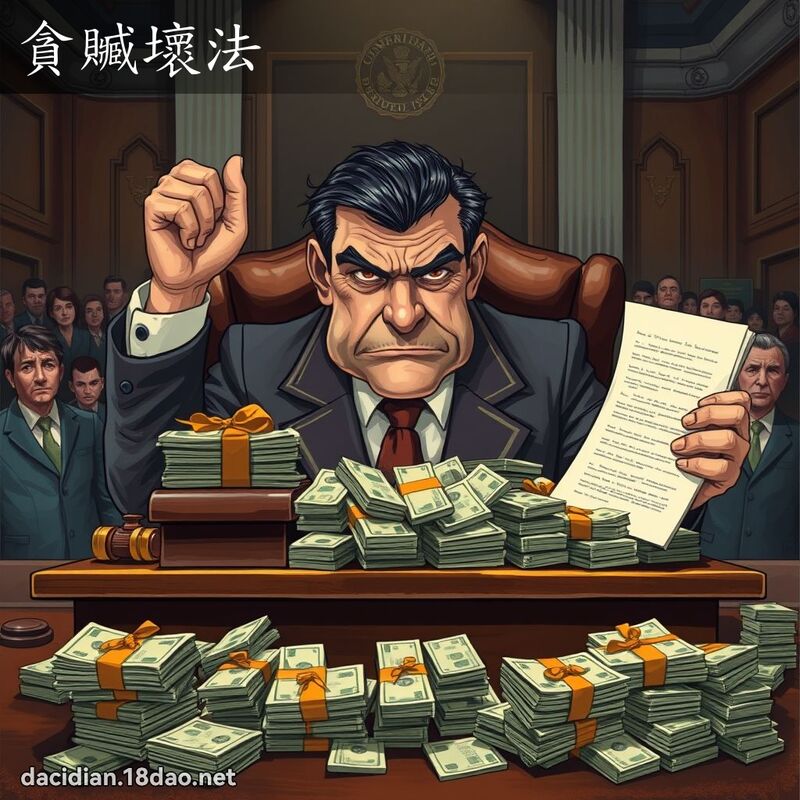 貪贓壞法 - 國語大辭典配圖