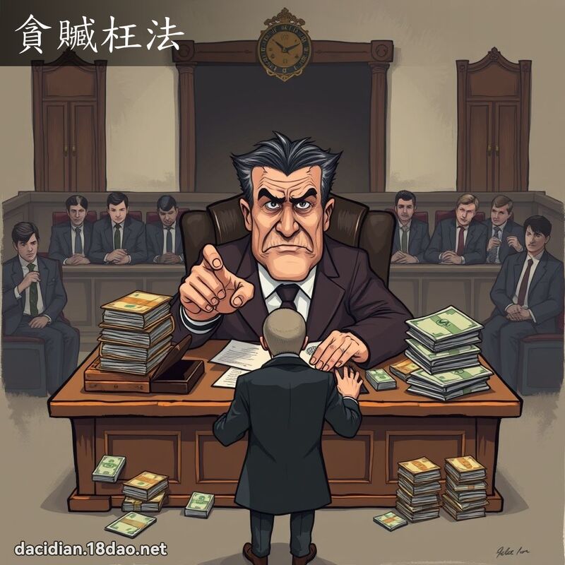 貪贓枉法 - 國語大辭典配圖