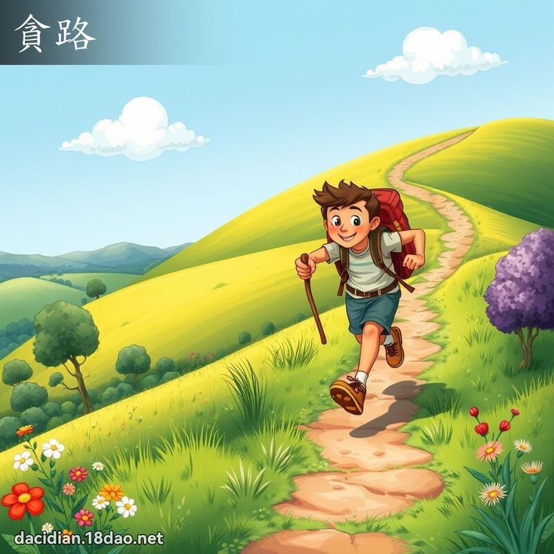 贪路 - 国语大辞典配图