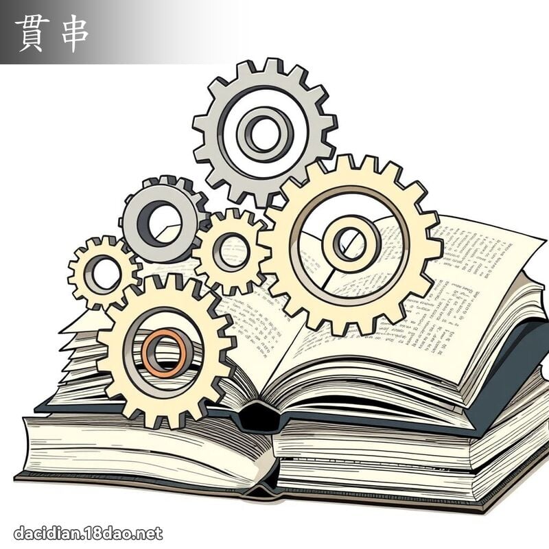 贯串 - 国语大辞典配图