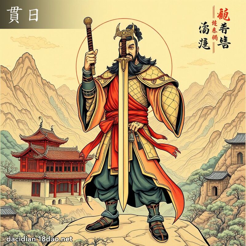 贯日 - 国语大辞典配图