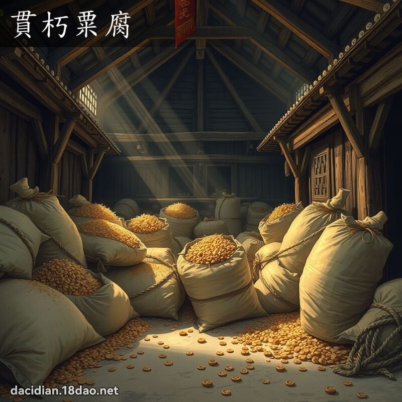貫朽粟腐 - 國語大辭典配圖