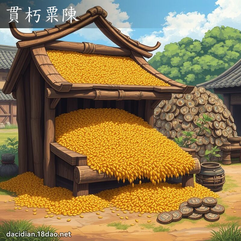 貫朽粟陳 - 國語大辭典配圖