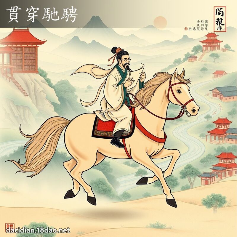 贯穿驰骋 - 国语大辞典配图