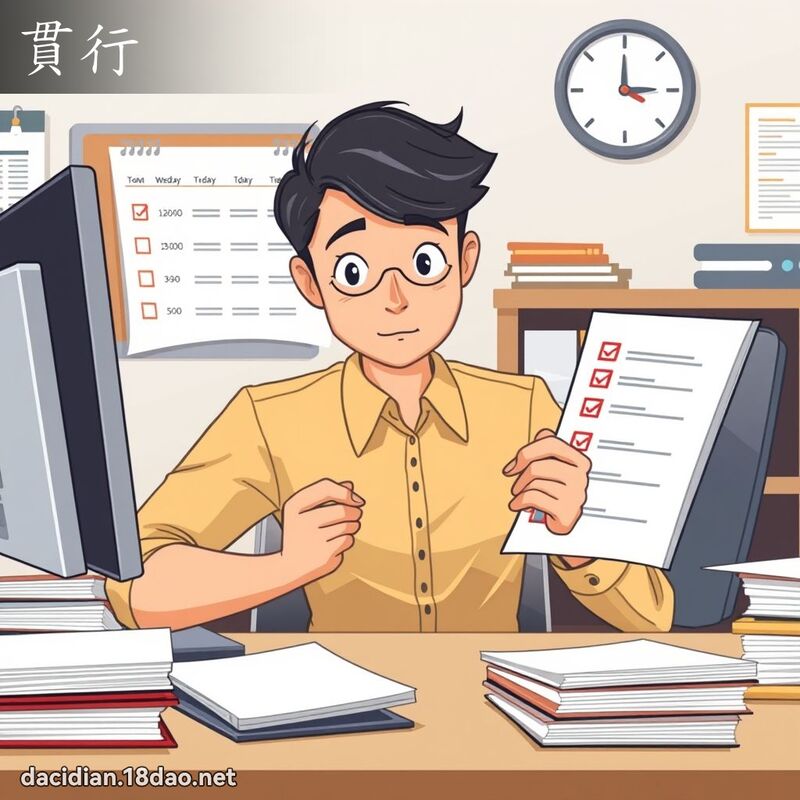 贯行 - 国语大辞典配图