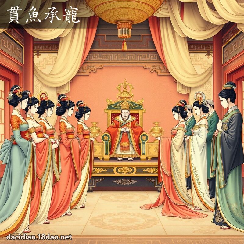 贯鱼承宠 - 国语大辞典配图