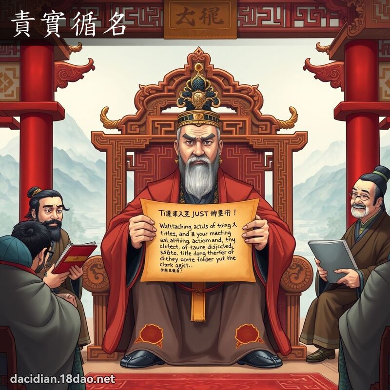責實循名 - 國語大辭典配圖