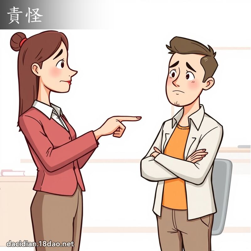 責怪 - 國語大辭典配圖
