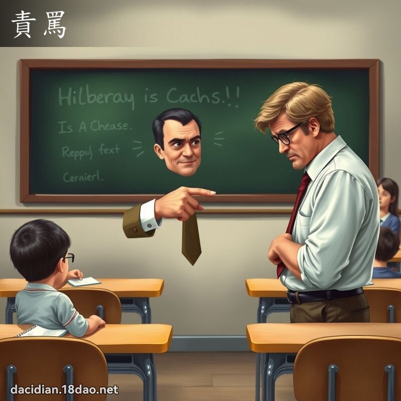責罵 - 國語大辭典配圖