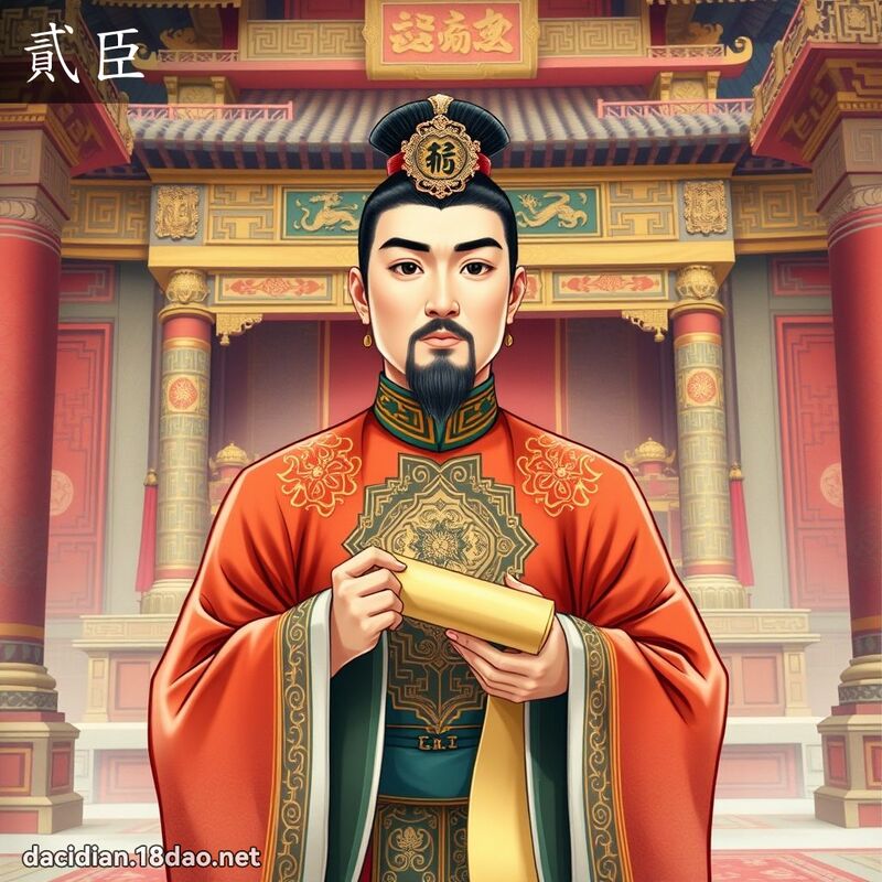 貳臣 - 國語大辭典配圖