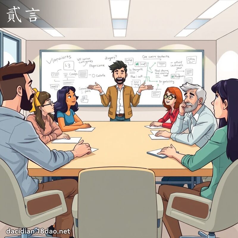 貳言 - 國語大辭典配圖