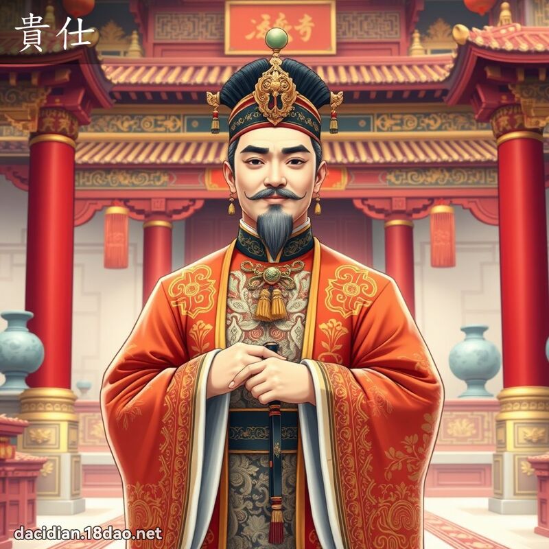 貴仕 - 國語大辭典配圖
