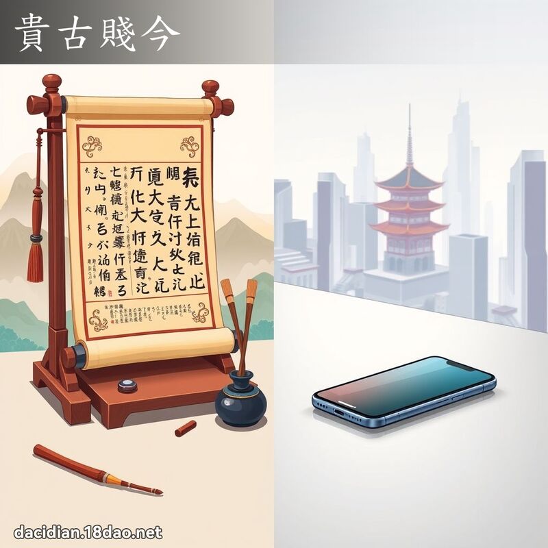 貴古賤今 - 國語大辭典配圖