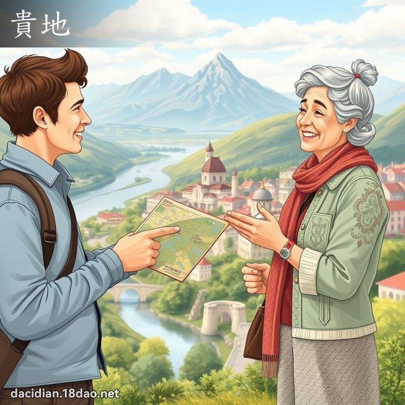 贵地 - 国语大辞典配图