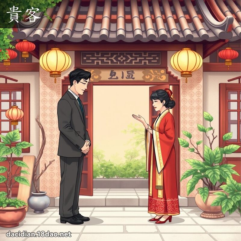 贵客 - 国语大辞典配图