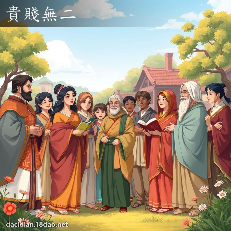 貴賤無二 - 國語大辭典配圖