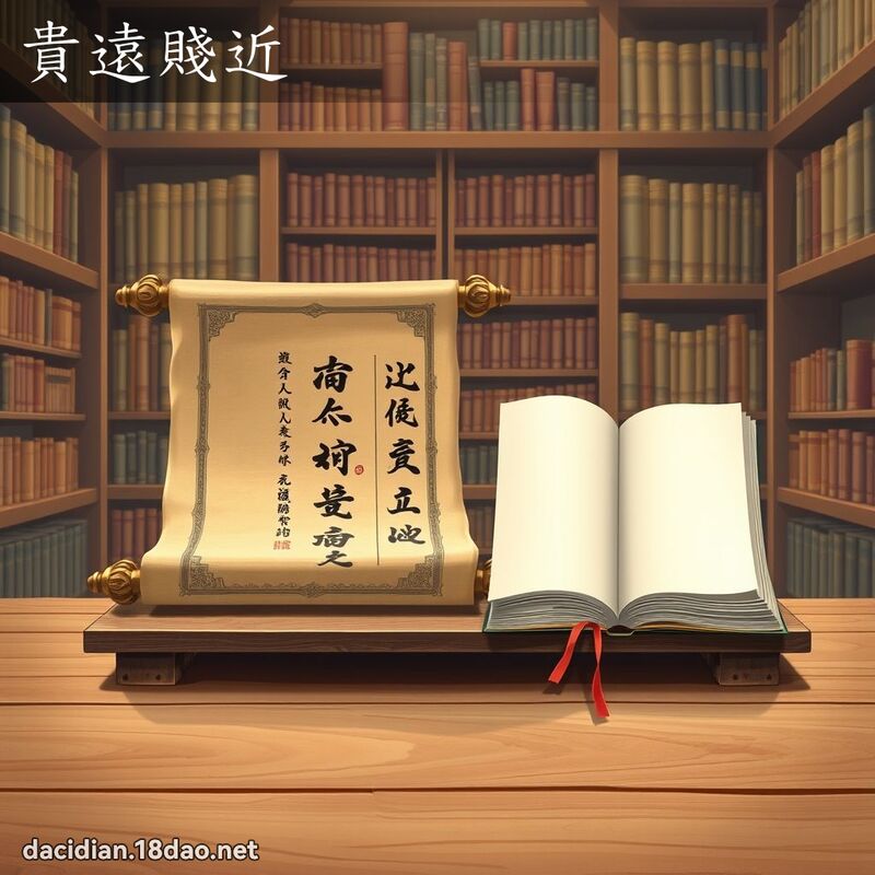 贵远贱近 - 国语大辞典配图