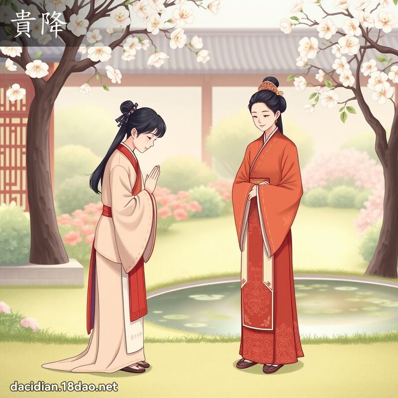 貴降 - 國語大辭典配圖