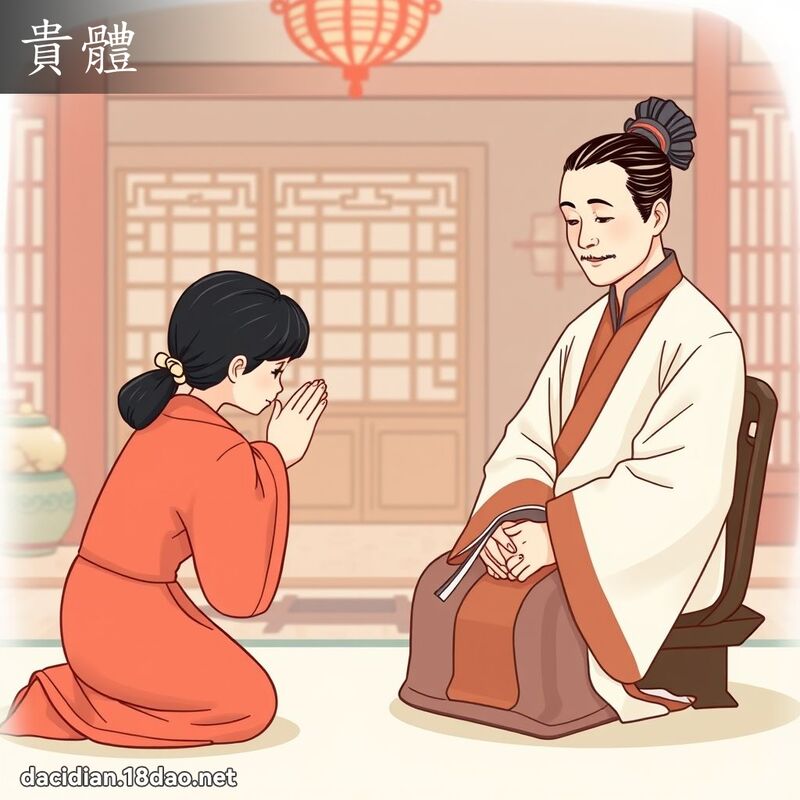 贵体 - 国语大辞典配图