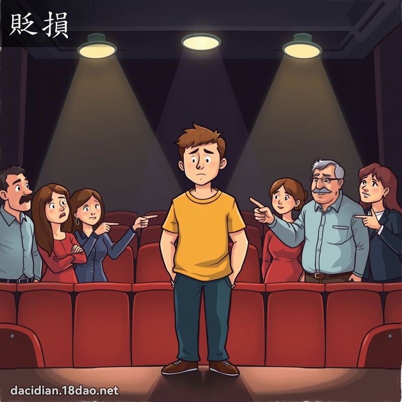 貶損 - 國語大辭典配圖