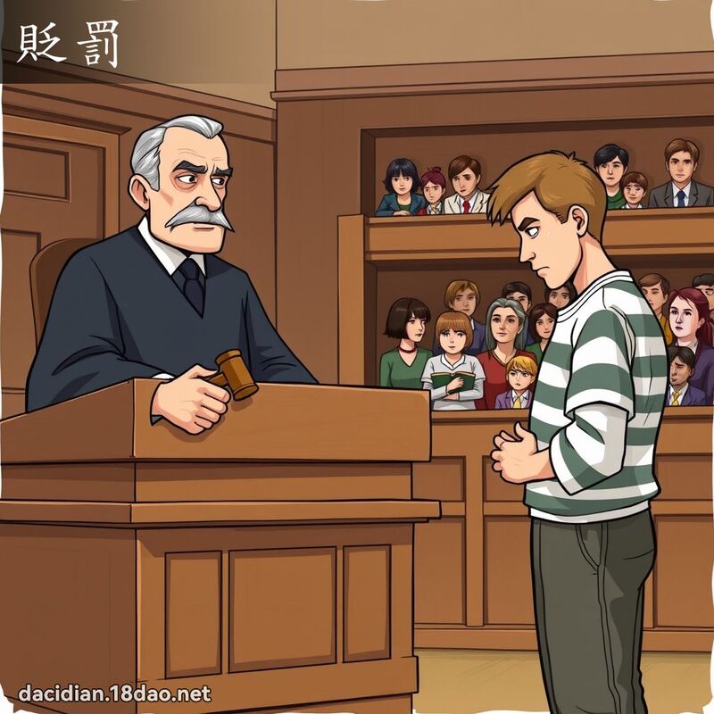 贬罚 - 国语大辞典配图