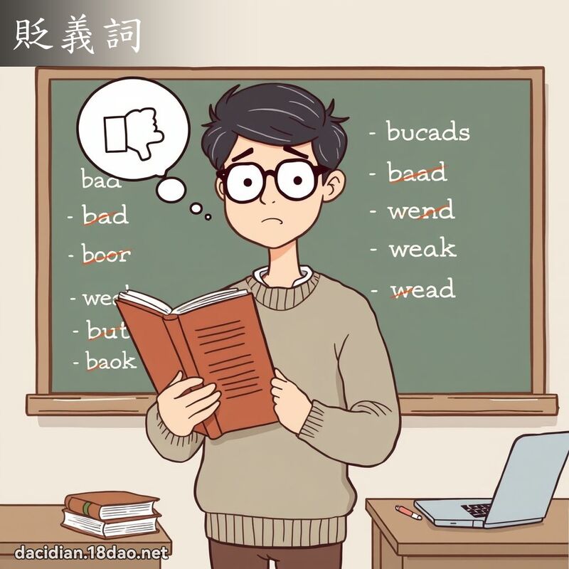 貶義詞 - 國語大辭典配圖