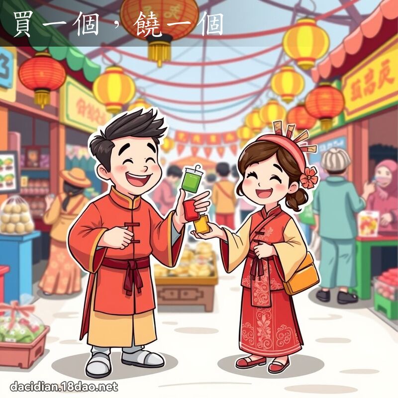 买一个，饶一个 - 国语大辞典配图