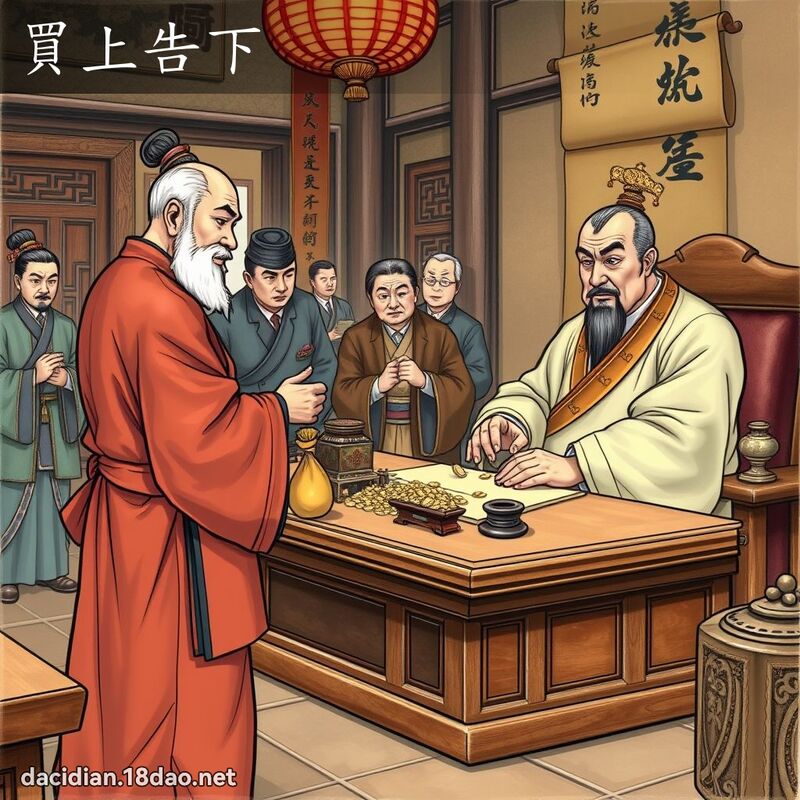 买上告下 - 国语大辞典配图