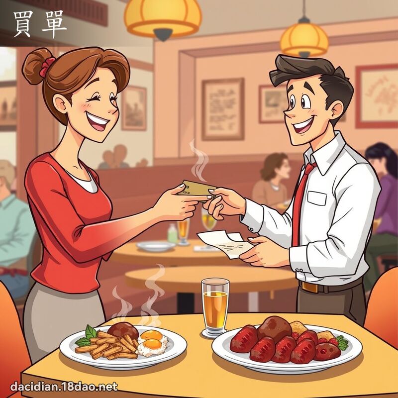 買單 - 國語大辭典配圖