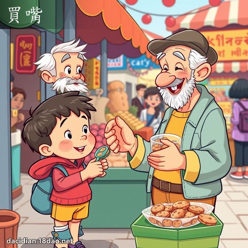 买嘴 - 国语大辞典配图