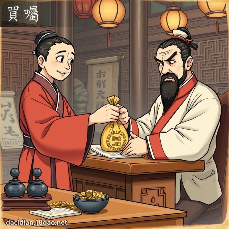 買囑 - 國語大辭典配圖