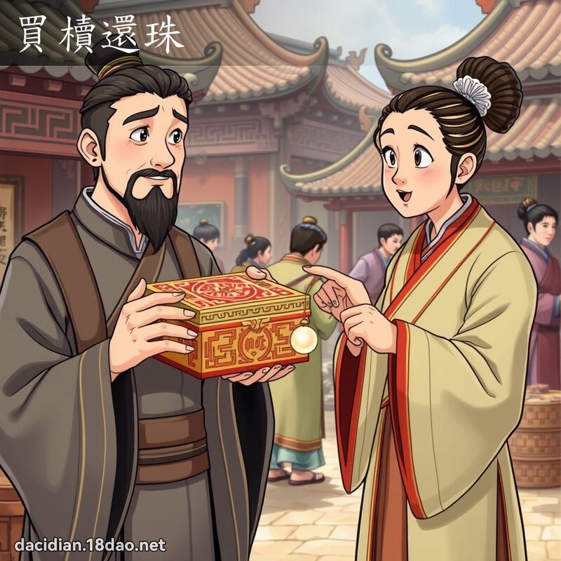 买櫝还珠 - 国语大辞典配图