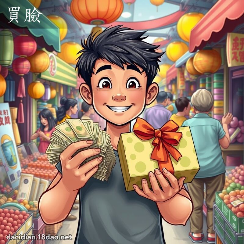 買臉 - 國語大辭典配圖