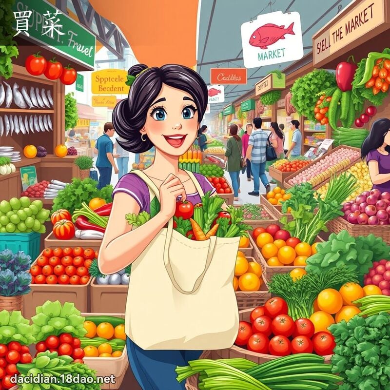 买菜 - 国语大辞典配图
