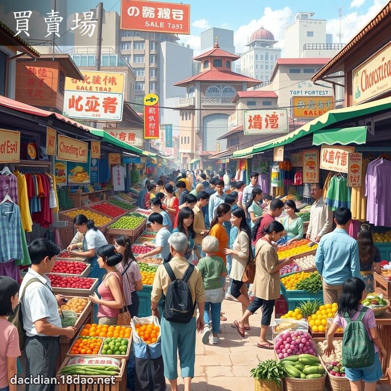 買賣場 - 國語大辭典配圖